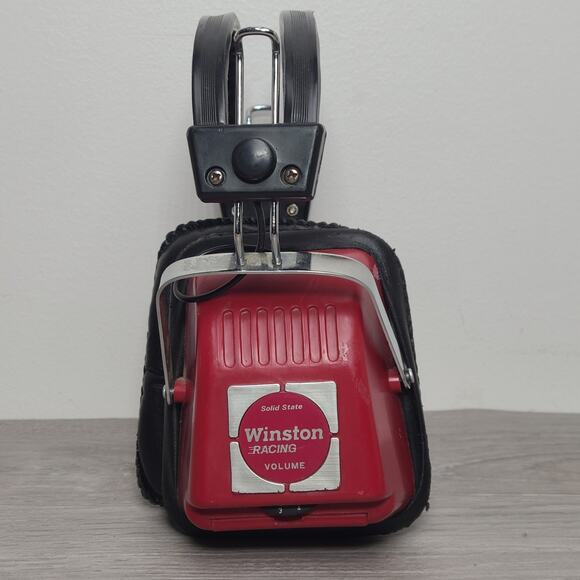 Vintage Winston Racing AM FM Wireless Transistor Headset Radio Model HP9000 - Picture 1 of 7